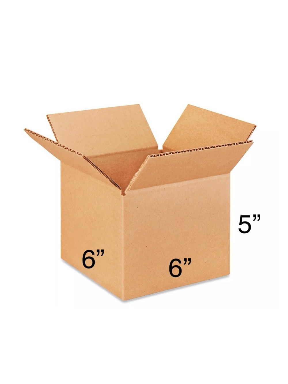 6 x 6 x 5” 15 cardboard boxes